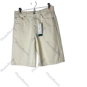 Closed‎ Candiani Denim Jean Shorts Ivory Sz 27 NWT High Rise